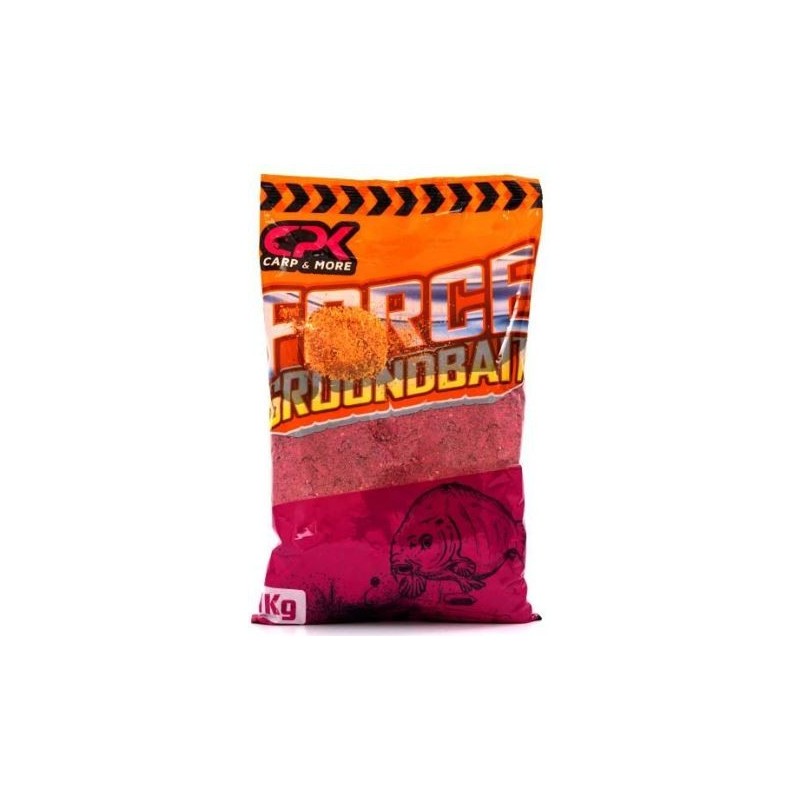 FORCE GROUNDBAIT STRAWBERRY & HEMP 1KG